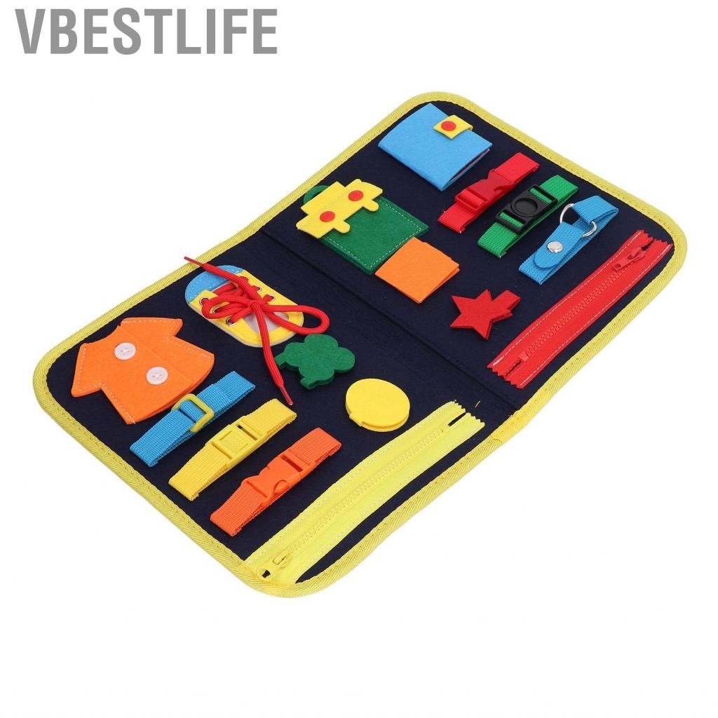 VBESTLIFE Felt Buckle Board Toys Tie Shoes Learning Educational Montessori Sensory DG