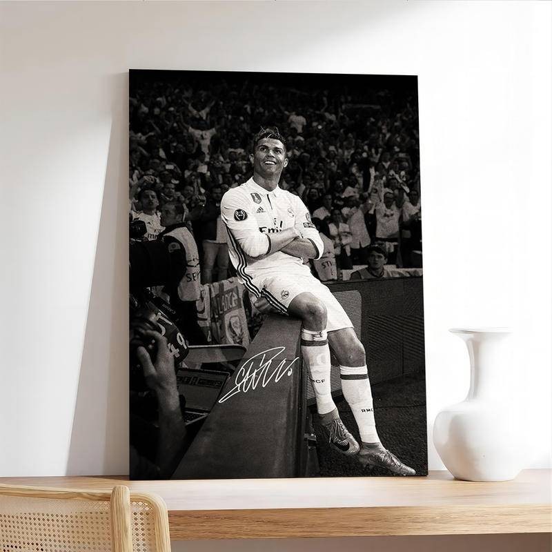 Relive the Glorious Moments of Ronaldo with Fascinating Posters: No Framed Posters for Art Home Wall Decor Canvas Poster