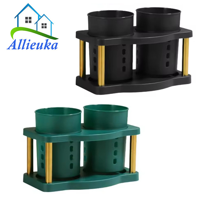 Allieuka Kitchen Fork Spoon Cutlery Holder Kitchenware Case Dining Table Utensil Set Bekas Sudu