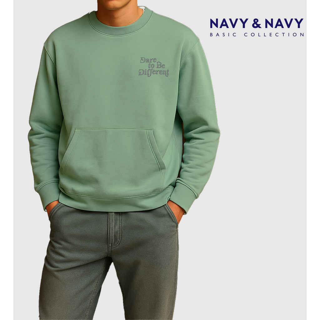 FOS x NAVY & NAVY Men's | Embroidered Sweatshirt With Kangaroo Pocket