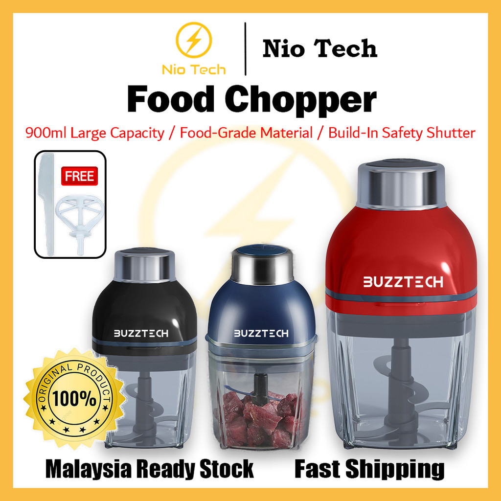 NioTech 900ml Mesin Pengisar Capsule Cutter & Multi-Function Chopper - Blender, Grinder, Mixer, Mincer, Masher & Juicer