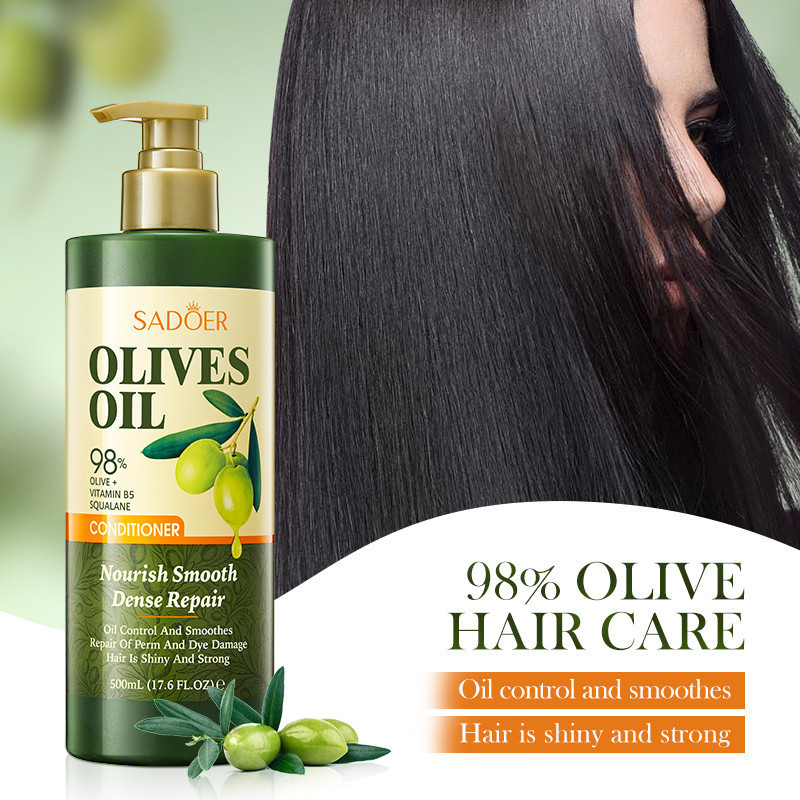 ROREC SADOER Olives Oil Conditioner Nourish Smooth Dense Repair Oil Control Smoothes Repair Perm Dye Damage 500ml