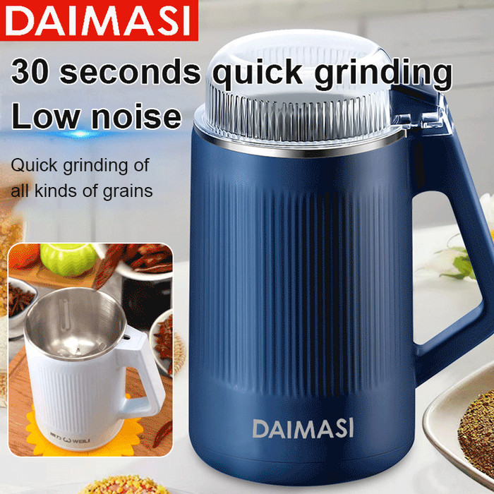 ✨24H Delivery✨[30 Seconds Quick Grinding/Low Noise] Germany 8-Blade Extreme Speed Home Grinder/Kitchen Essential Grinding Machine Household/Multifunctional Food Supplement Grinding Machine for Herbs Grains Coffee Beans Nuts