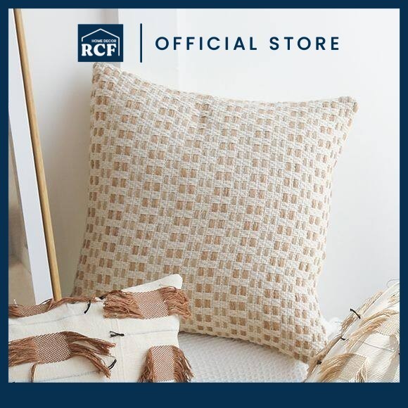 RCF 45X45CM Jacquard Fabric Decorative Sofa Pillow | Bantal Sofa Fabrik Jacquard 45X45CM