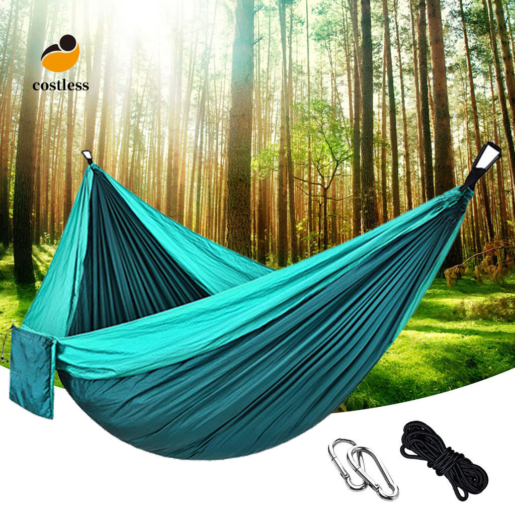 [CL] 1 Set Outdoor Hammock Anti-deform Heavy Duty Eco-friendly Easy to Install Travel Hammock for Porch