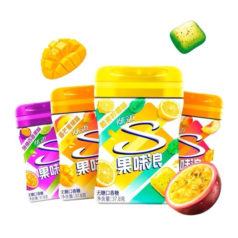 Xuanmai Sugar-Free Chewing Candy Flavor Langrew Up 37.8g 1 Bottle/6 Bottles Sugar-Free