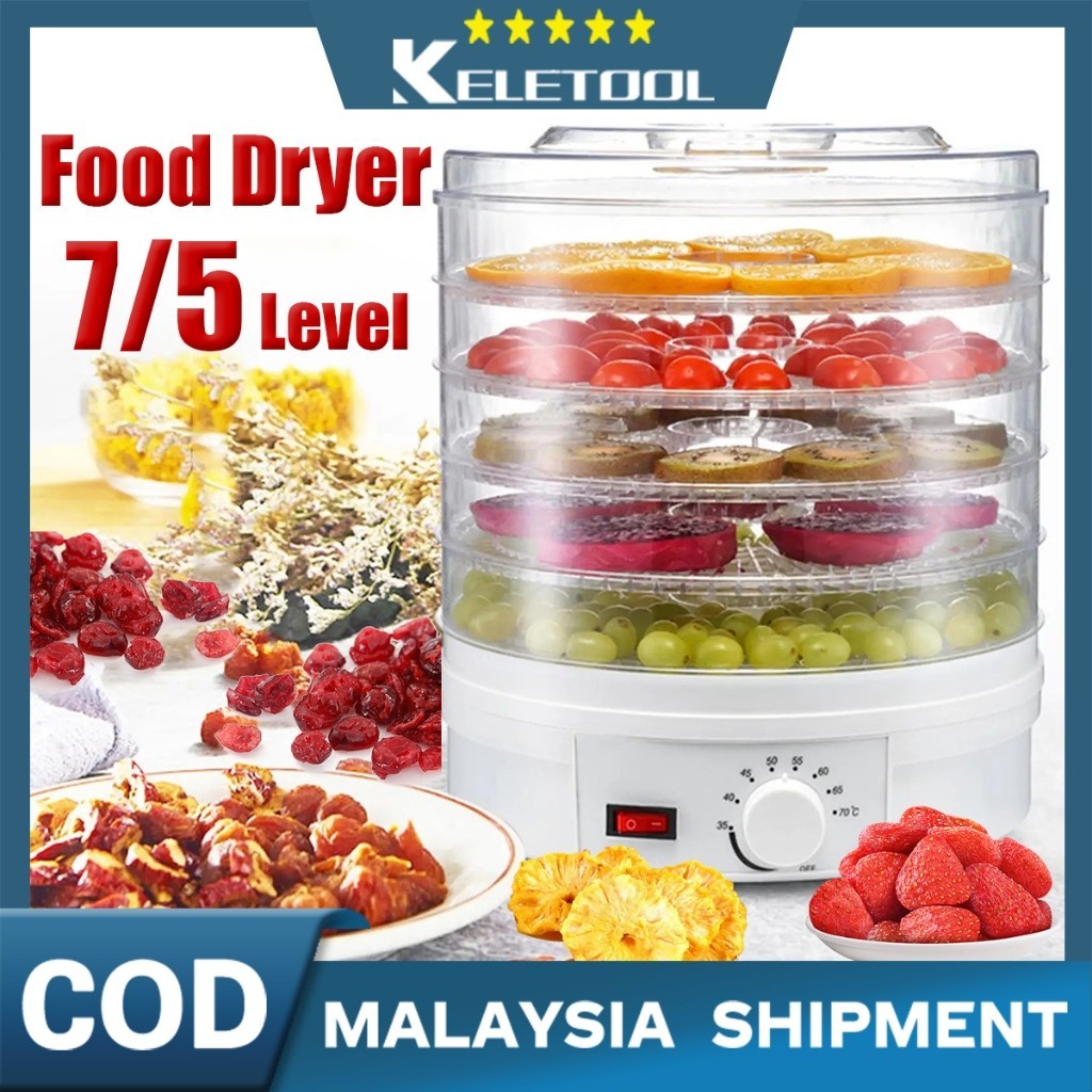 5/7 Level Mesin Pengering Makanan Food Dehydrator Machine Alat Keringkan Buah Dan Sayur Fruits Vegetable Food Dryer 烘幹機