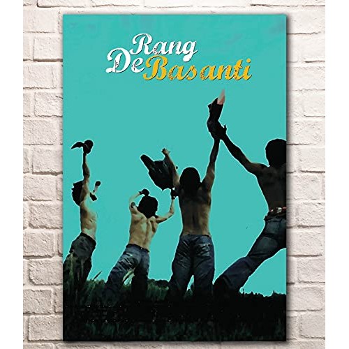 Bollywood Posters Rang De Basanti Poster For Room & Office Canvas Print Wall Art