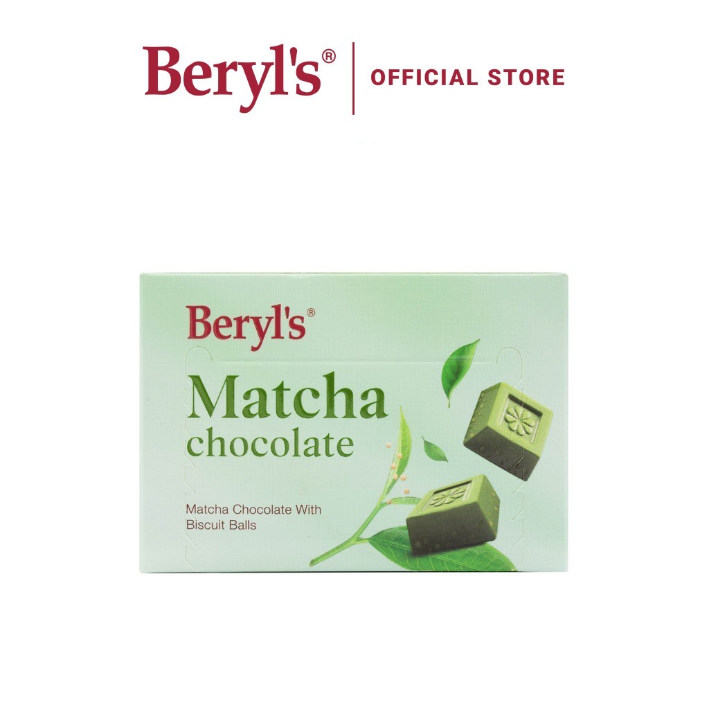 Beryl’s Coklat Matcha dengan Bebola Biskut | Beryl’s Matcha Chocolate With Crunchy Malt Puff (60g)