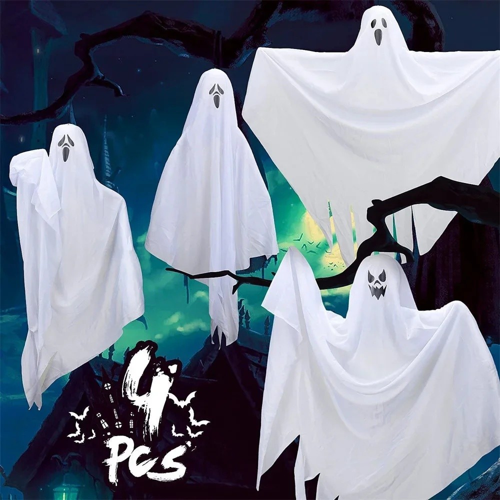Hanging Ghost Halloween Decoration Front Porch Ghost Decorations Spooky Hanging Ghost Decorations 