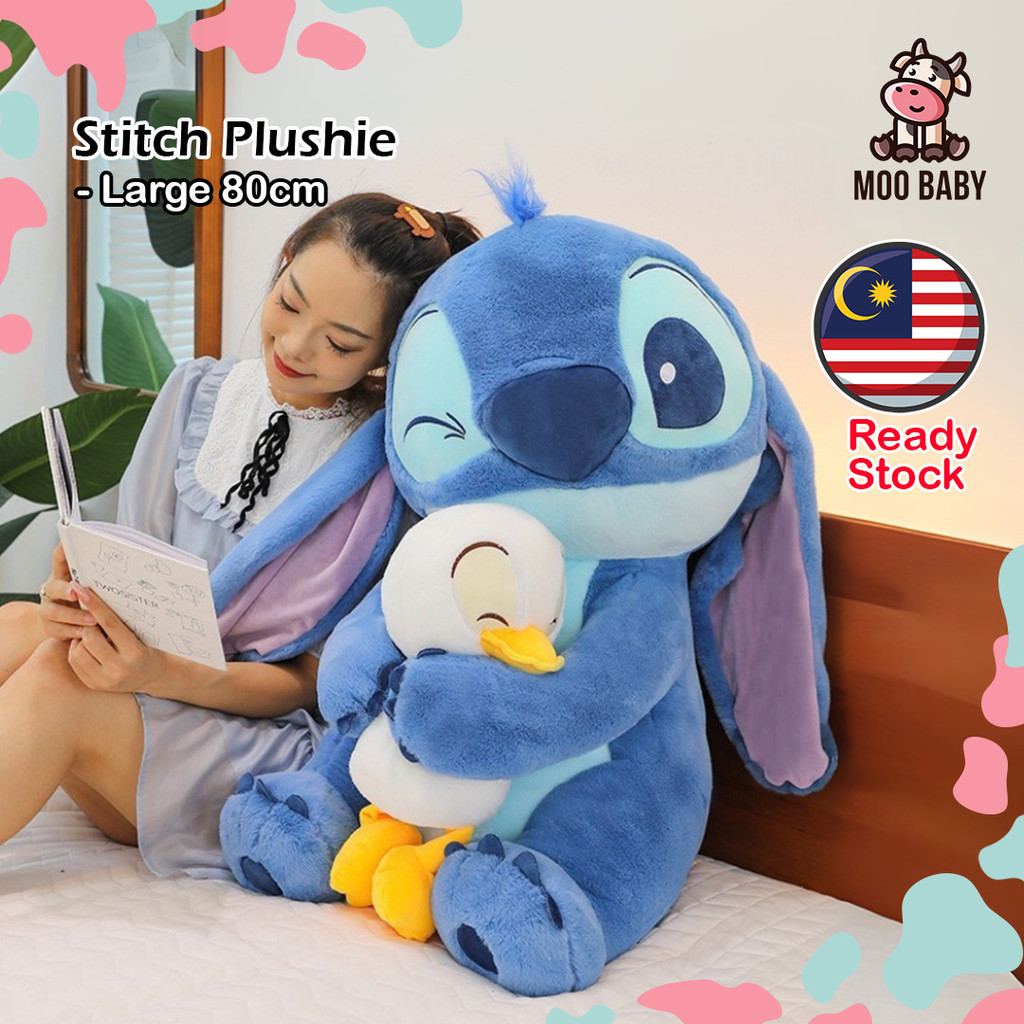 Moo Baby Patung Stitch Besar Stitch With Duck Stitch Plush Toy Stitch Doll Stitch Gift Stitch Bear Stitch Plushie