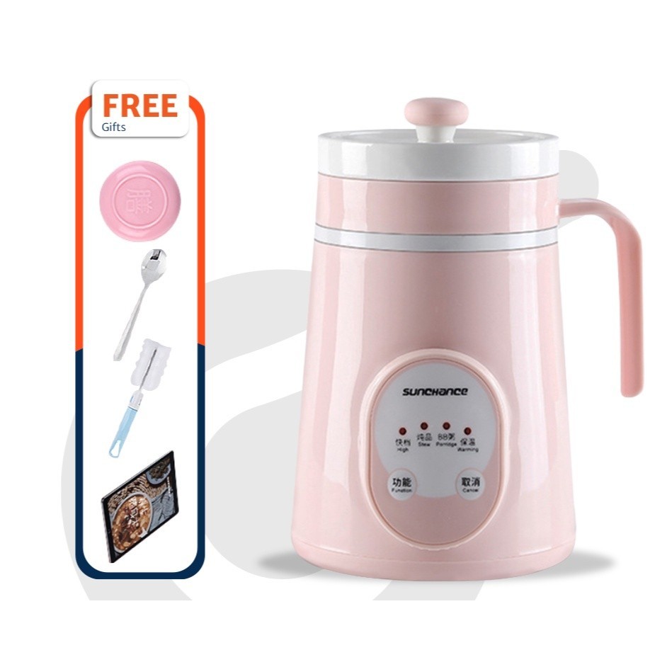 [MULTIFUNCTION] 600/800ML Smart Electric Health Cup And Warmer With Ceramic Cup Slow Cooker Baby Food