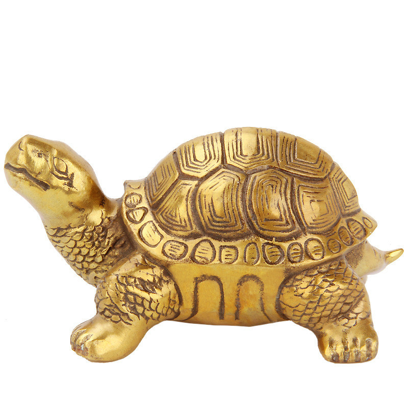 Brass Turtle Ornaments Copper Turtle Longevity Home Small Turtle Brass Crafts Millennium Turtle Brazilian Turtle Feng Shui Copperware