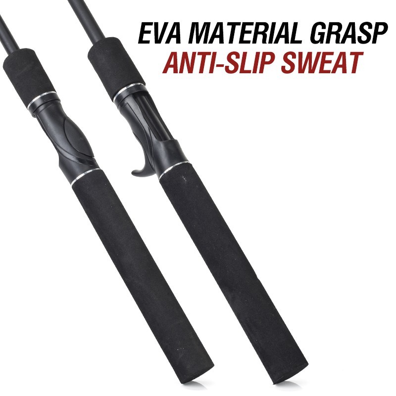 Purpose Essential Joran Batang Pancing 1.6M 1.8M 2.1M Super Strong FRP Jigging Rod Black Ultralight Lure Fishing Fres...