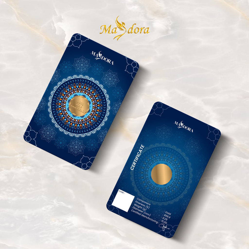 MASDORA 999.9 Gold Bar 0.25GM Collection Series ~ Signature 2025 (EMAS 999.9/24K)-Signature2025-0.25GM