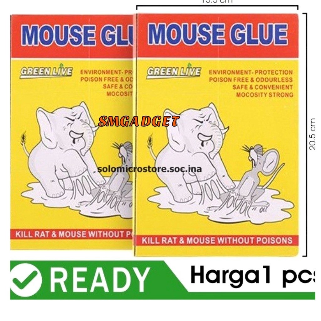 Sm Glue Elephant Cap Board 70gr Mouse Catcher Killer Trap