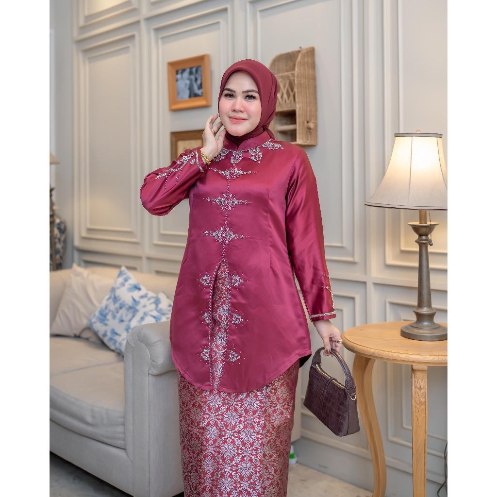Cataleya Sequin Bracket Set || Latest Contemporary Color Series || JUMBO Baju Kurung Set || Modern Malay Kurung Kebaya S