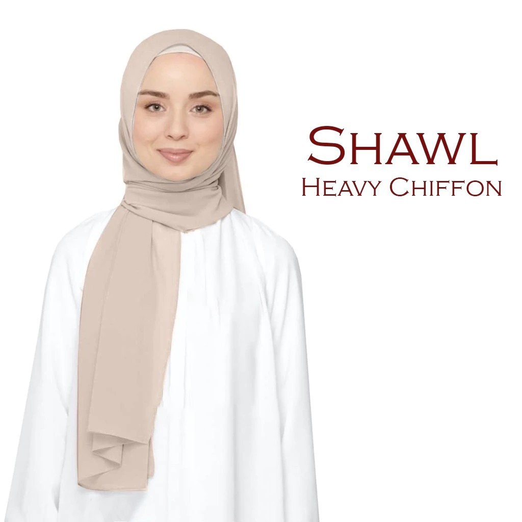 Shawl CHIFFON KEKNIS 1.8m / Shawlkeknis / Shawl every day for Women by Afrina Hijab