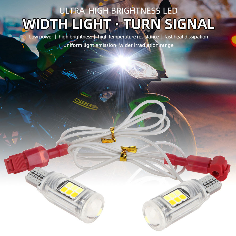 Reliable Premium T15 dual color motorcycle LED turn signal T10 width indicator light W16W parking reversing dayt Must... - Image 2