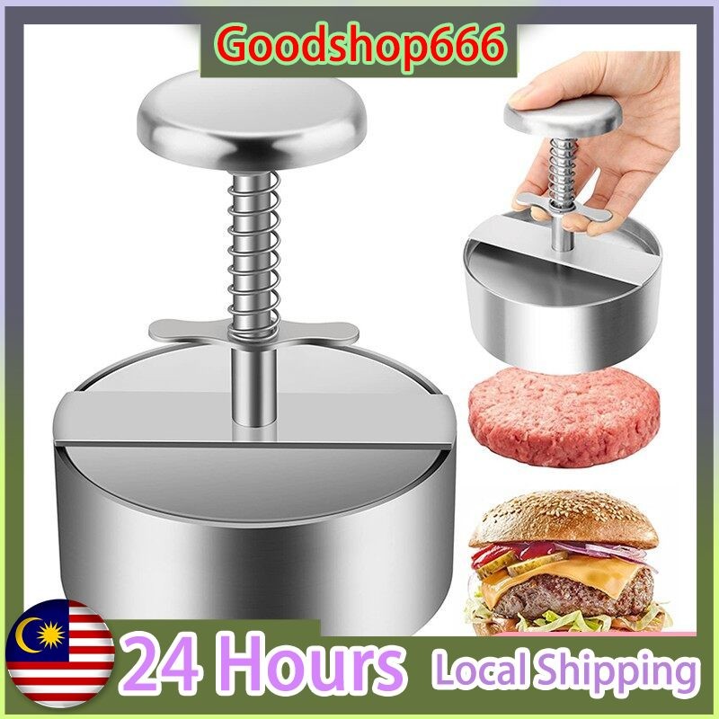 10cm Burger Press 304 Stainless Steel Adjustable Hamburger Patty Maker Molds are Suitable for Beef Vegetables Burgers