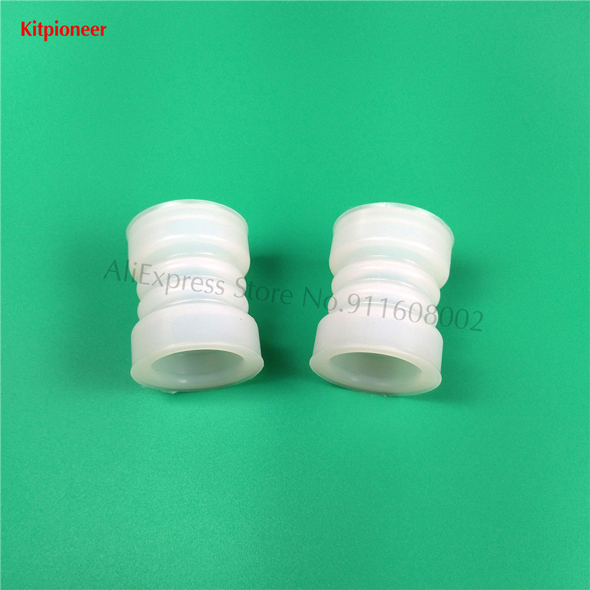 HKLHDZ  A Pair Corrugated Silicone Seal Tubes Rugate Pipe Rings Accessories Of Ice Cream Makers BJ Soft Serve Machines Diameter 37mm