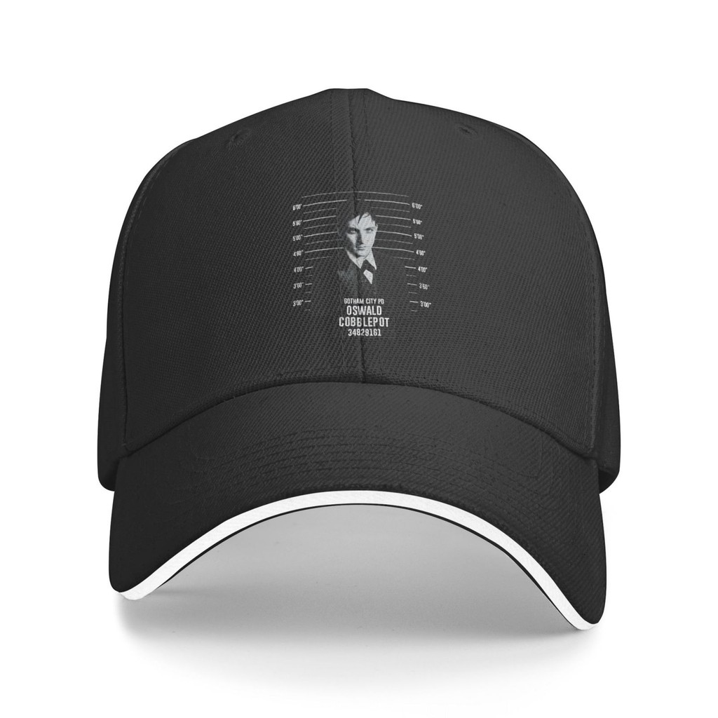 Bat Gotham Oswald Cobblepot Police Mugshot Hipster Printed Funny Baseball Cap