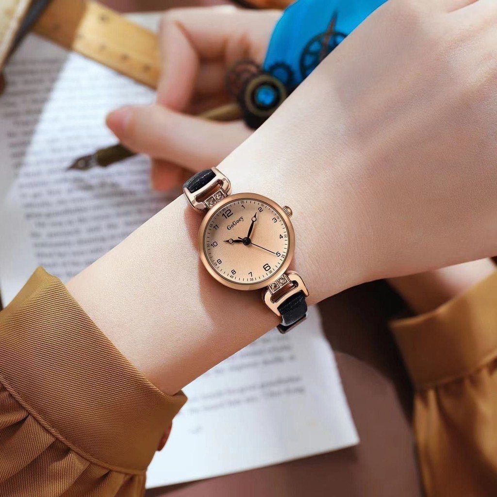 Vintage exam watch women's student ins high value light luxury British small fragrant wind small dial women's quartz watch watch