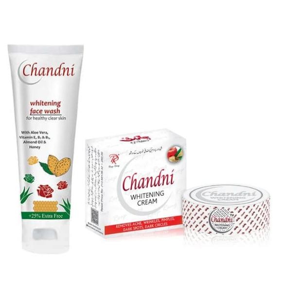 100% original, Chandni whitening cream and face wash (2 in 1 set) - from Pakistan