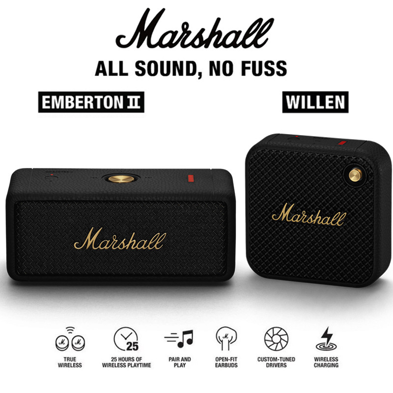 Marshall EMBERTON II/Willen Wireless Bluetooth Portable Speaker Outdoor IP67 Waterproof Subwoofer