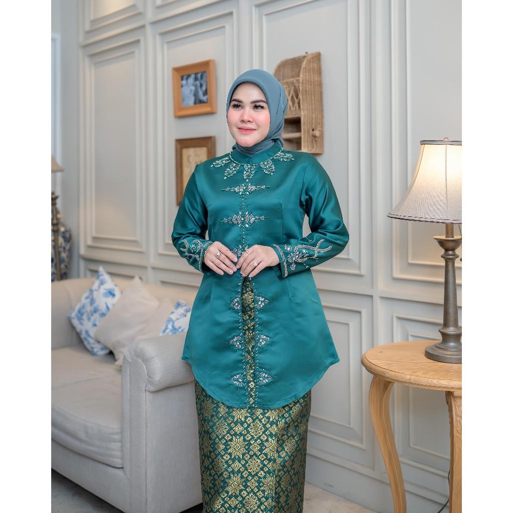 Must Multi Cataleya Sequin Bracket Set || Latest Contemporary Color Series JUMBO Baju Kurung Modern Malay Kebaya S - Image 3