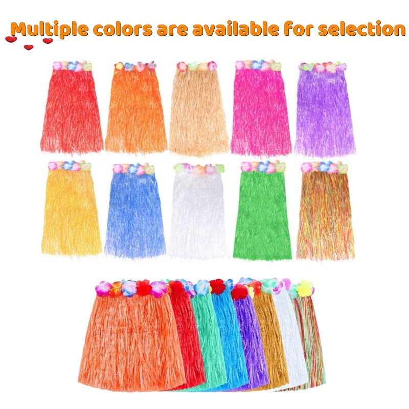 【hot Hawaii】60CM Hawaii grass skirt dance adult seaweed dance costume performance props annual meeting stage show