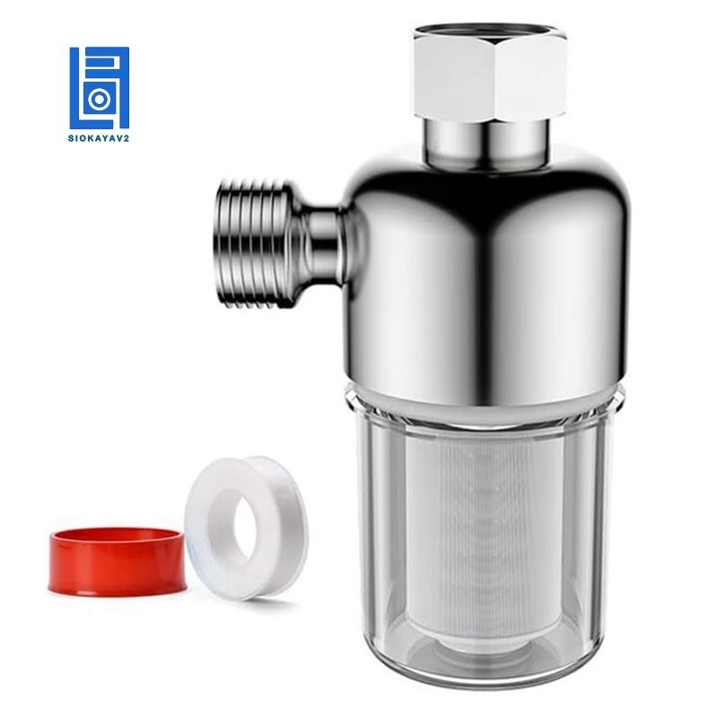 Spin Down Sediment Filter, Reusable Sink Water Filter, for Water Heater Washing Machine Dishwasher Durable Easy Install