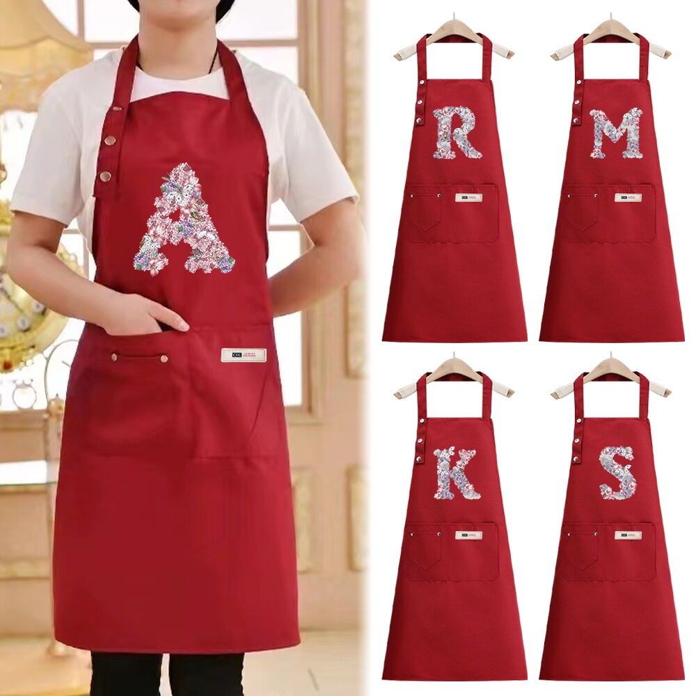 Polyester Gardening apron Standard style Fashionable front pocket apron Convenient to wear rose flower Series