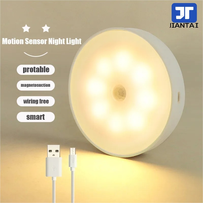 Rechargeable Sensor Night Light, Wireless Body Induction Lamp, Motion Sensor Light, USB charging LED Night