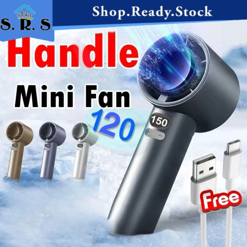 SRS_ 120 Speed Portable USB Mini Fan kipas mini kipas tangan Mini Fan Rechargeable Handheld Fan with Led Display M11