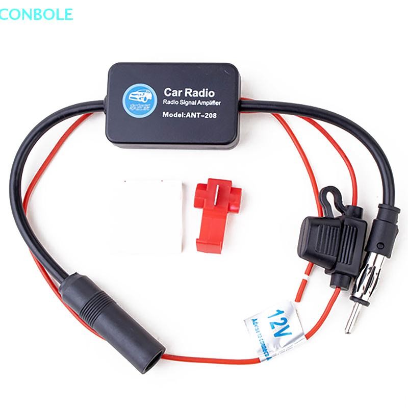 null AM FM Radio Anti-interference Enhance Auto Electronic Accessories 12V For ANT208 Car Antenna Signal Amplifier Set null