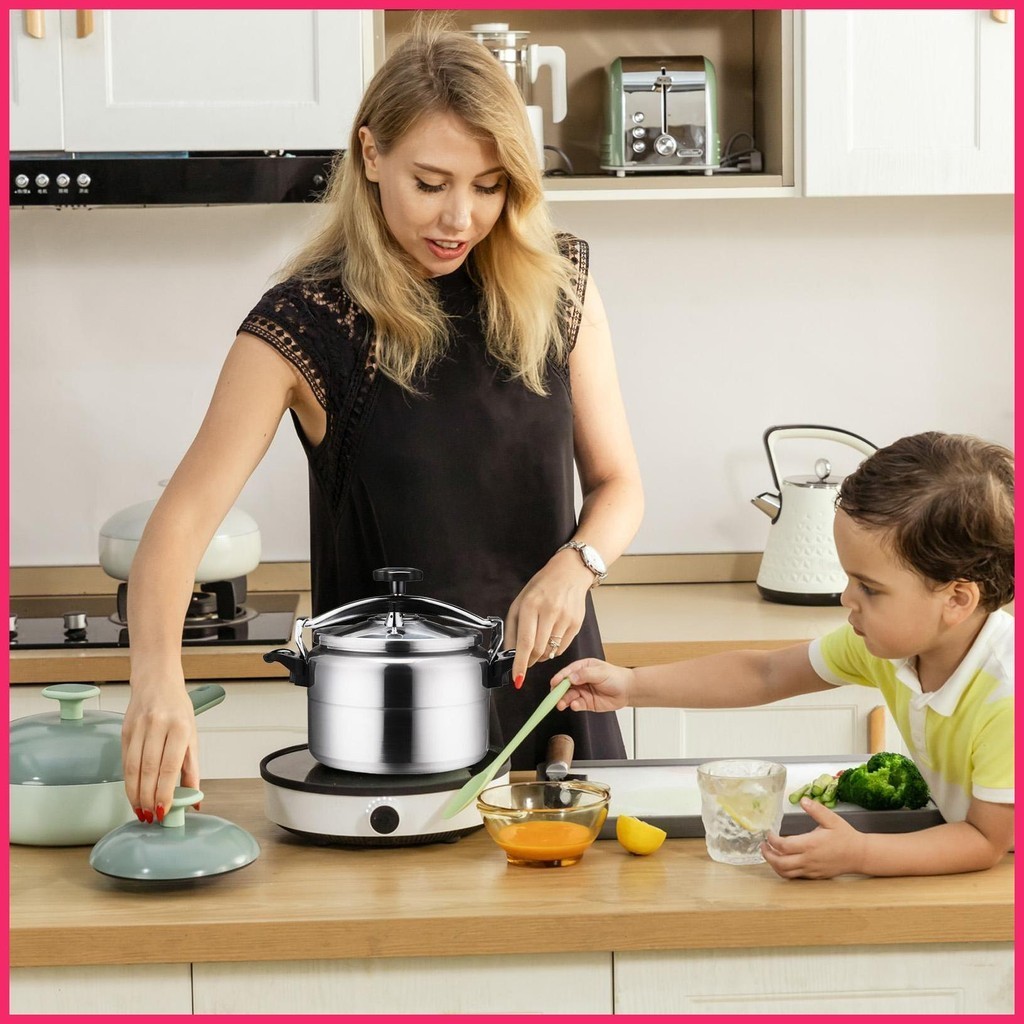 Induction Heating Rice Cooker Aluminum Alloy Pressure Canner Rice Cooker Fast Cooking 3L/4L Capacity Household mueadaumy