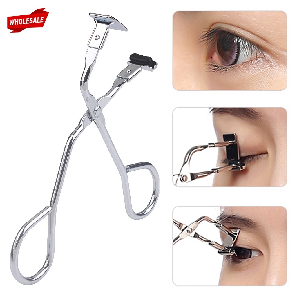 (BC) False Eyelashes Stainless Tweezers / Fake Eye Lash Applicator / Eyelash Extension Curler Nipper / Auxiliary Clip Cl