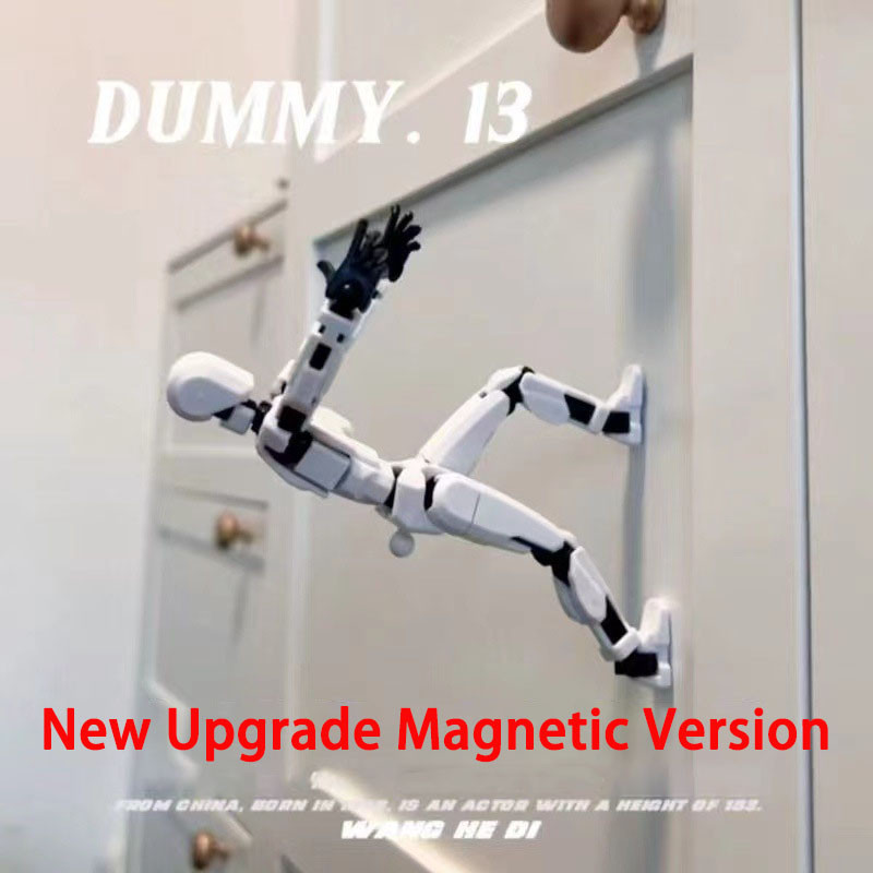 Magnetic Dummy 13 Action Figure 3d Printed Multi Joint Movable Action Figure Doll Toy Assembly Model Weapon Accessories Figure Stand