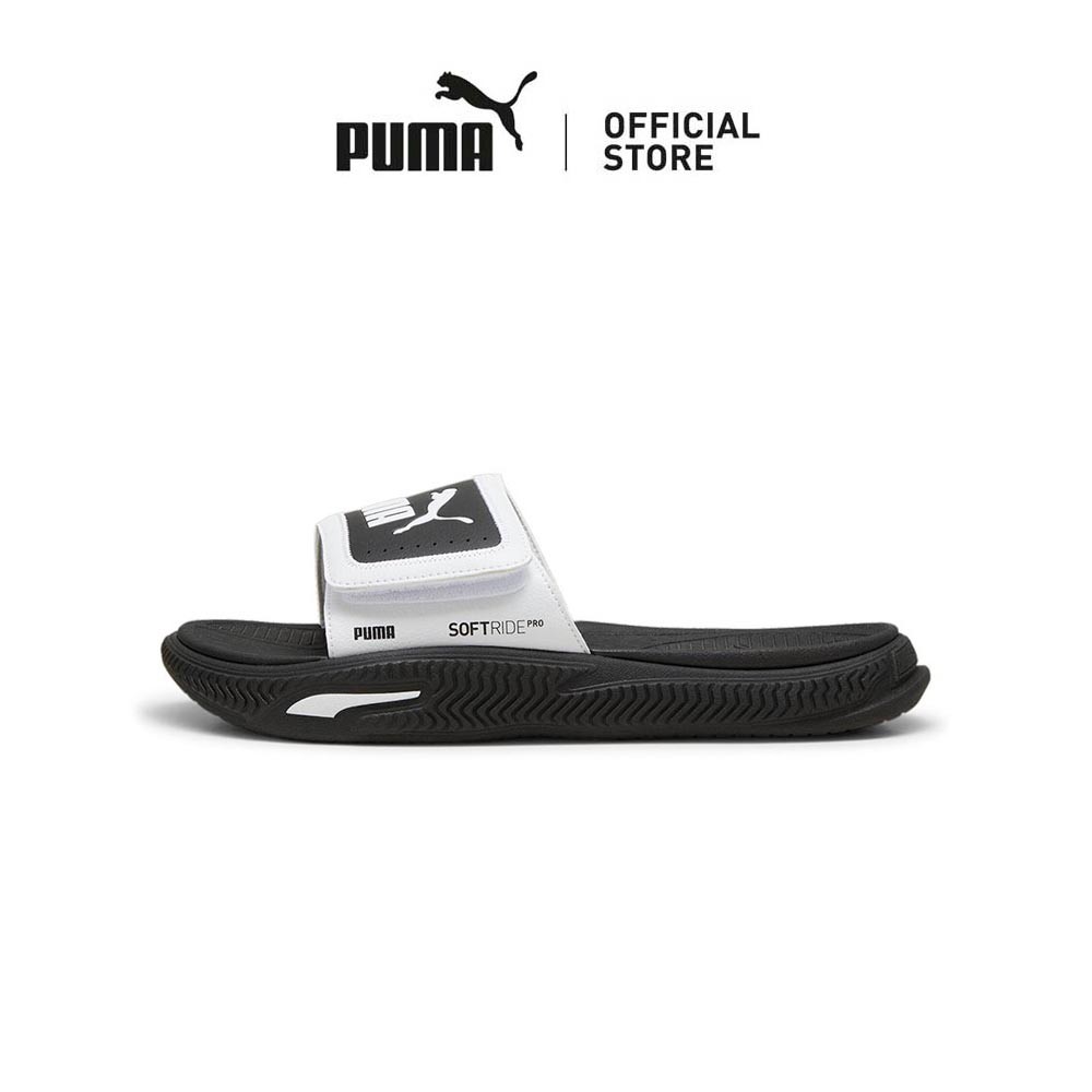 PUMA Unisex SoftridePro 24 V Slides Slippers (White)