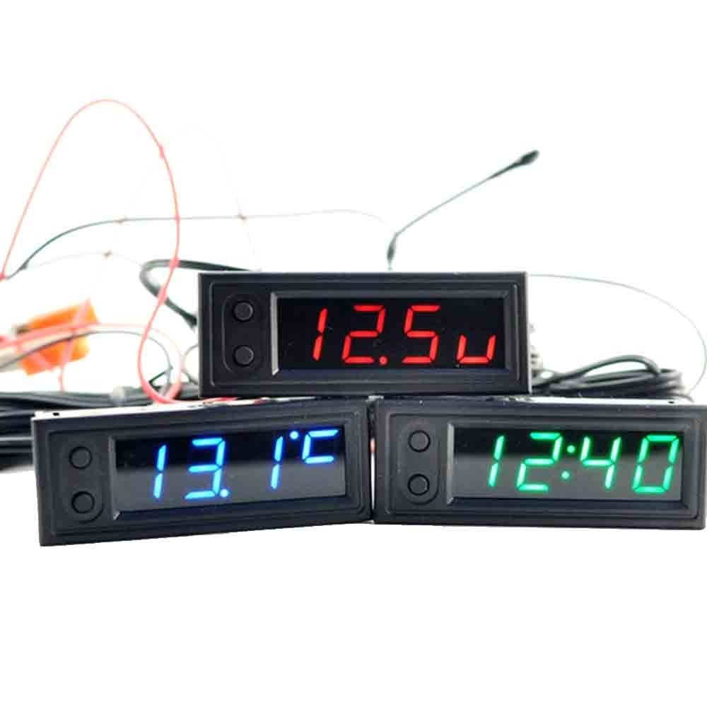 Embedded electronic clock module vehicle electronic clock modification time dual temperature voltage multifunctional integration