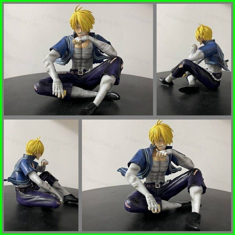 YB1 ONE PIECE Action Figure Battle damage Sanji Bath Fire Series Model Dolls Toys For Kids Collections Ornament