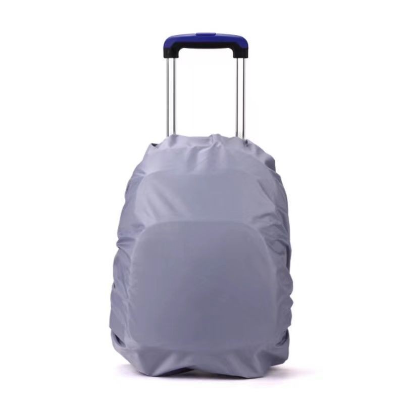 Trolley school bag waterproof cover school bag cover take-out rain cover universal un拉杆书包防水罩书包套外卖防雨罩通用型万能防晒易安装双肩包 MM220803