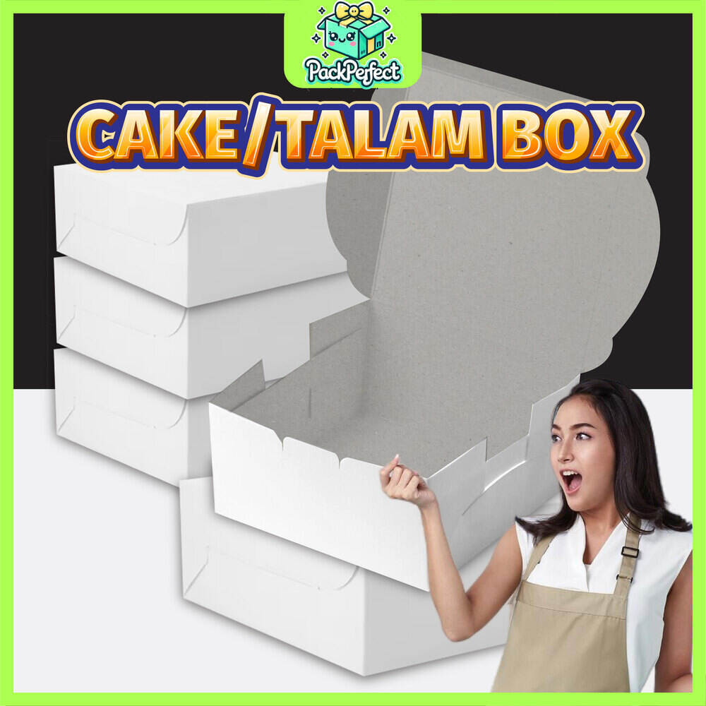 PPerfects Cake Box Talam Box Pizza Box Kotak Kuih Talam Kotak Kek Tapak Kuda Kek Kotak Kuih Lapis Kotak Donut