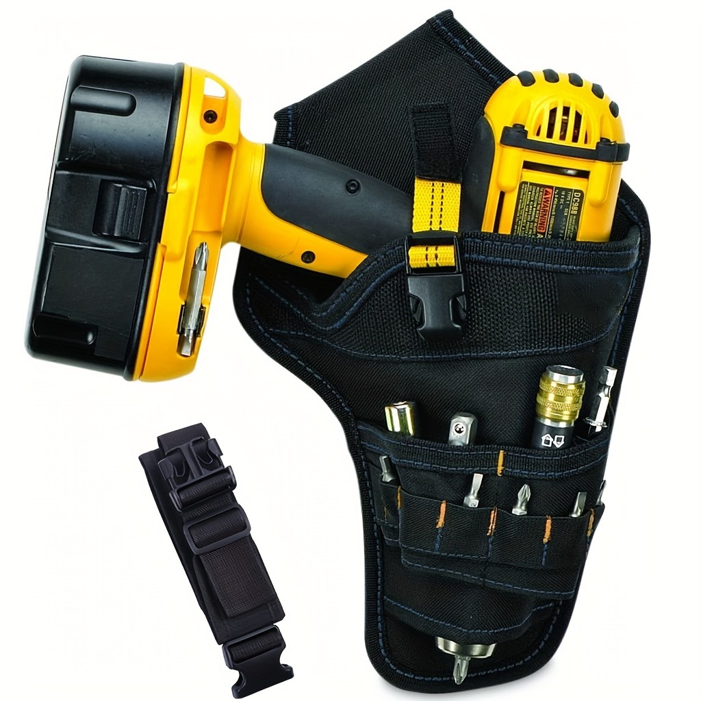 Power Tool Holster Cordless Drill Holster/Single Hook With Metal Clip For Easy Attachment