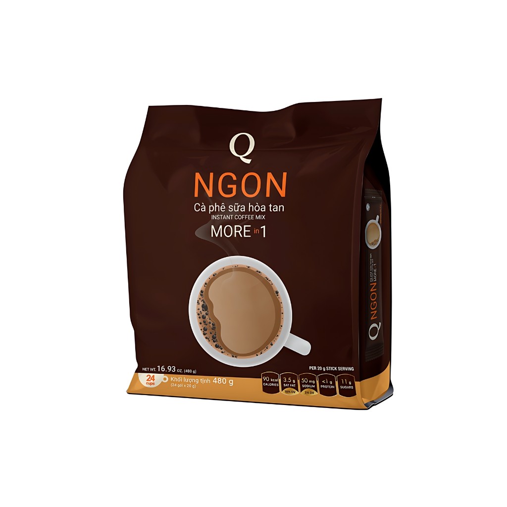 Cà Phê Sữa Trần Quang Ngon Bịch 480g (24s x 20g)