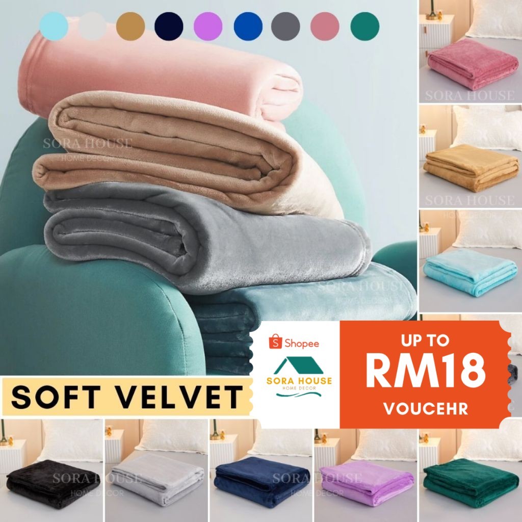 [BXC#✨] Selimut Baldu Gebu Flannel Velvet Cotton Flannel Comforter Thick Sofa Blanket Movie Blanket