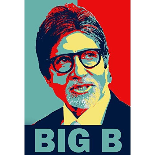 Bollywood Poster Amitabh Bachchan Poster For Room & Office Canvas Print Wall Art