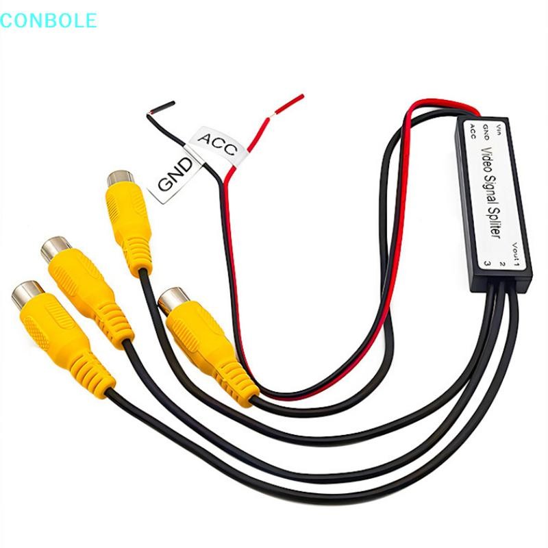null CVBS & AHD720P Video Signal Splitter 1 To 3 Output RCA Video Booster Amplifier Splitter For Car,Input 3 Output null