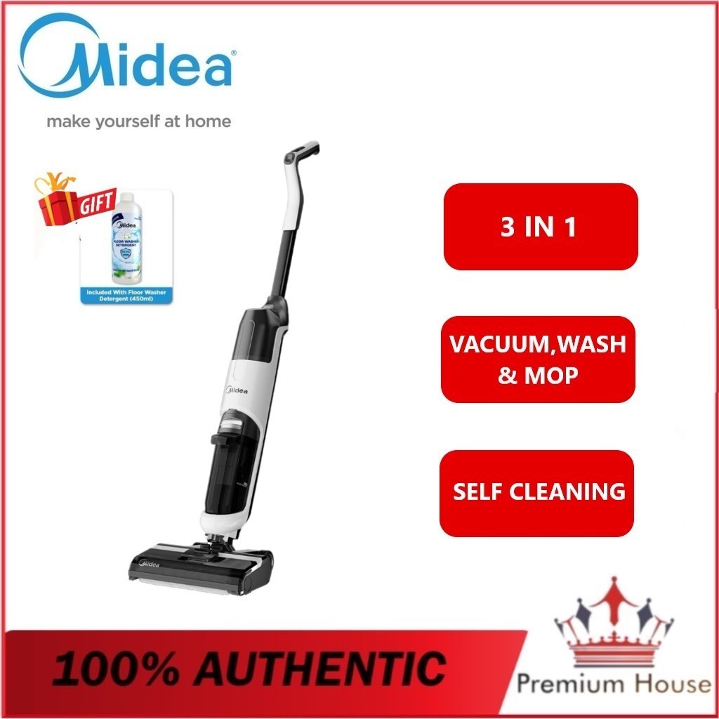 Midea MVC-X6 Floor Cleaner 3 In 1 / Wet & Dry Vacuum Cleaner With Self-Cleaning Function